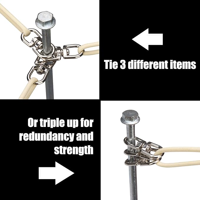 Earth Anchors - 24" Set of 2 Heavy Duty Ground Anchors - Screw in, Drill Bit Included - Ideal for Mobile Homes, Sheds, Swing Sets, Trees, Awnings & Canopies