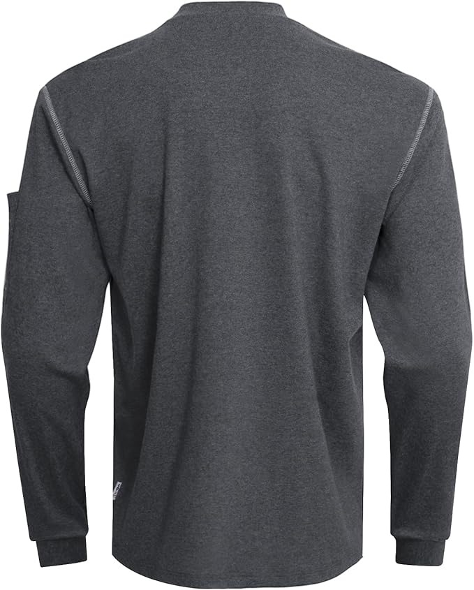 FR Shirts for Men CAT2/HRC2 Flame Resistant Shirts 6.5oz Light Weight Long Sleeve Fire Retardant Shirts