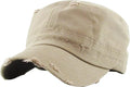 Funky Junque Distressed Military Hat – Newsboy Hats for Women, Short Brim Army Baseball Cap, Womens Cadet Hat Trendy Style