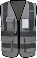 A-SAFETY grey reflective vest