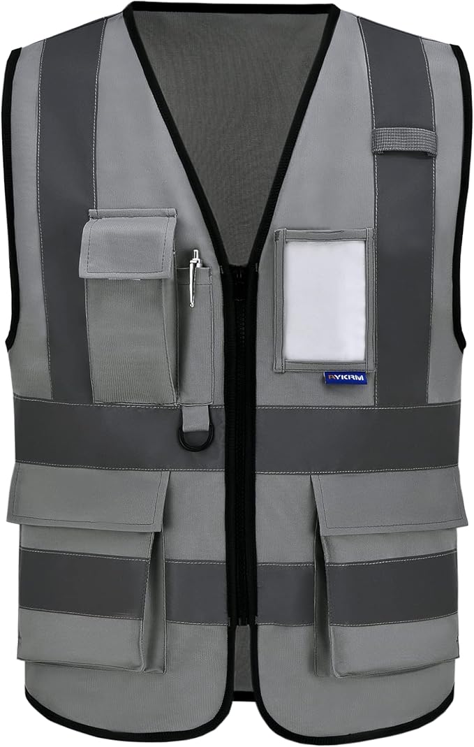 A-SAFETY XSmall grey manager vest work