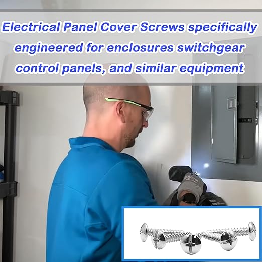 Load Center Cover Screws for Eaton, Alloy Steel Electrical Panel Screws Compatible with Eaton Load Centers 20 Pcs