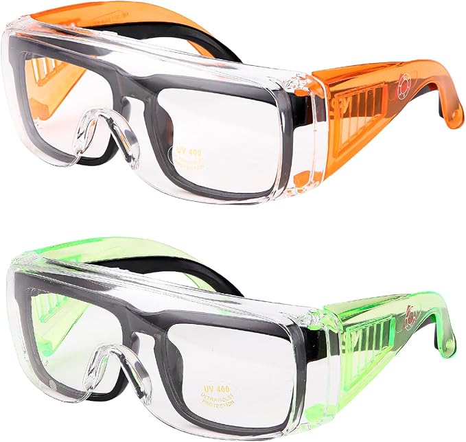 UNCO- Safety Goggles Over Glasses, Protective Goggles, Anti Fog, Work, Safety Glasses Over