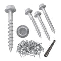 SD9112R100 SD Connector Screws #9 x 1-1/2" 1/4" Hex Head Strong-Drive Joist Hanger Screws 0.370" Dia Deck Screw Replacement for 10D Nails with Includes Tool sockets 100-Qty