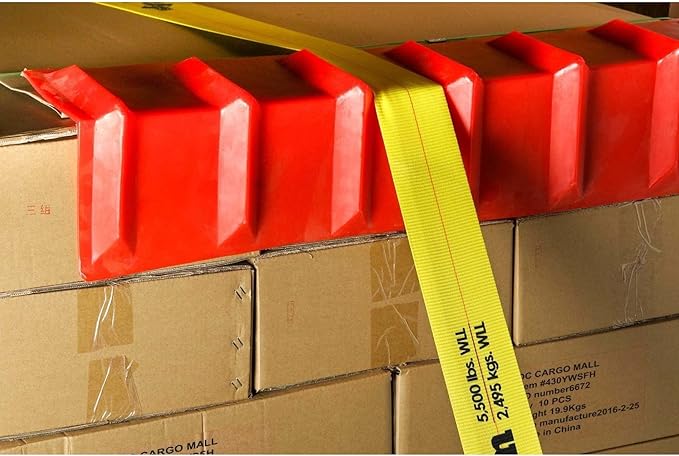 DC Cargo - Heavy-Duty Edge Protectors, 8"x8"x36" (Pack of 8) Strap Protectors for Flatbed Equipment, Unparalleled Cargo Management Solutions for Truckers, Contractors, and Outdoor Enthusiasts