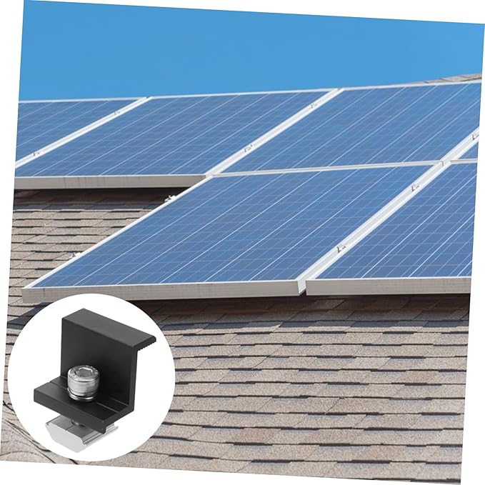 YARNOW 4pcs Solar Panel Mounting Brackets Solar Panel Ground Mount Bracket for Installation