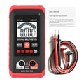 HT Automatic Digital Multimeter, 2000 Counts Smart Digital Multimeter Non Contact Volt DC Amp Meter Tester Digital Voltmeter for Ac/Dc Voltage Electric Meter Tester Tool (Red)