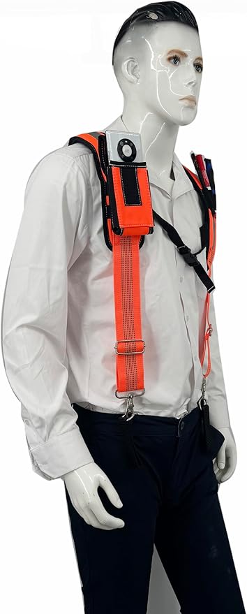 Padded Tool Belt Suspenders 3 Hook Swivel Suspenders for Tool Belt Heavy Duty Work Suspenders