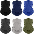 Fuinloth Neck Gaiter, 6 Pack Cooling UV Protection Bandana Face Mask Gator Scarf for Men Women