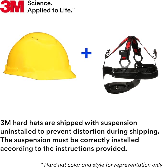 3M Hard Hat SecureFit H-700 Series Cap Style Safety Helmet with Uvicator Sensor, 4-Point Pressure Diffusion Ratchet Suspension