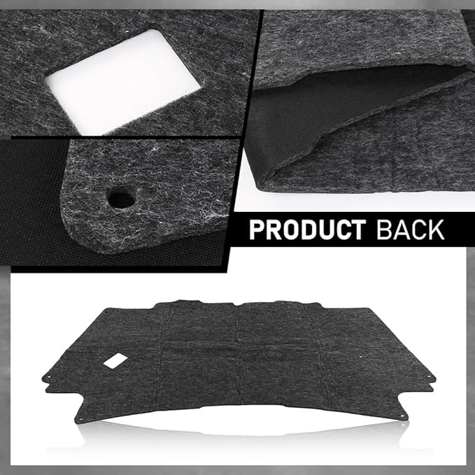 G-PLUS Hood Insulation Pad with Clips Compatible with 2002-2008 Dodge Ram 1500 Gas Only, Not for Diesel