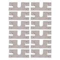 PV Grounding Washer 100pcs Stainless Steel Conductive Gasket Kit for Solar Panel T Slot Rail Mounting System Photovoltaic Grounding Clip