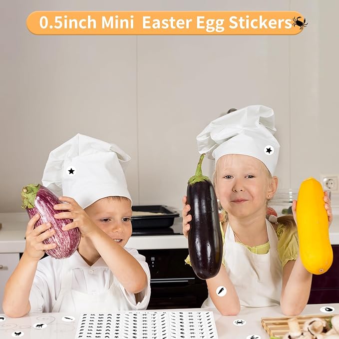 2400 Pcs Small Sticker for Kids,Mini Black Food Sticker Cute Paper Decals 10 Designs Self-Adhesive Stickers for Summer Party Envelopes Scrapbook Gifts DIY Supplies,0.5in（Food）