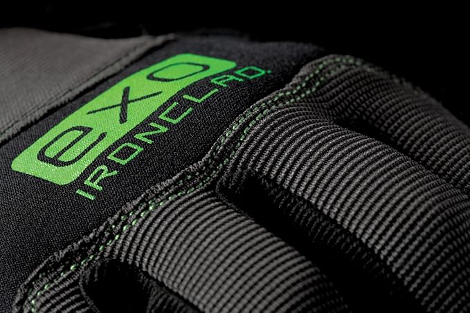 Ironclad EXO Pro Water Resistant; Work Gloves, (1 Pair), EXO2-MWR-02-S, Black / Gray
