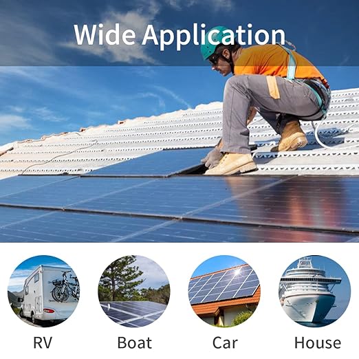 Solar Panel Extension Cable-TUV Listed 1Pair 12AWG 6FT Black and Red with Male/Female Connectors Solar Cable with Extra Pair of Connectors