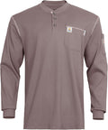 FR Shirts for Men CAT2/HRC2 Flame Resistant Shirts 6.5oz Light Weight Long Sleeve Fire Retardant Shirts