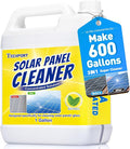 Teexpert Solar Panel Cleaner (1Gallon Makes 600 Gallons), Ultra Concentrated Glass & Solar Panel Cleaning, Pro Quick Dry Streak-Free Remove Dirt, Dust, Droppings, Fingerprints, Oils & Water Spots