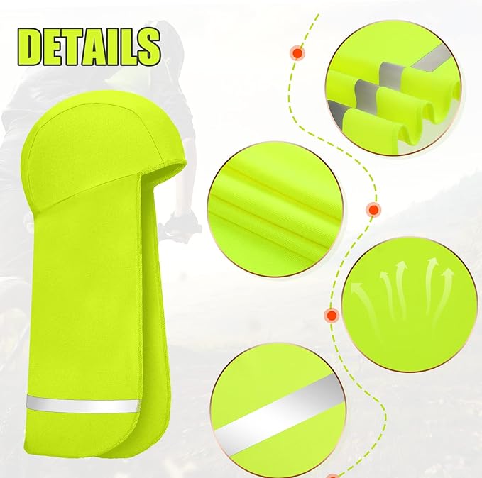 Loopeer 6 Pieces Hard Hat Sun Shade Cooling Skull Cap Neck Shade Sun Protector Skull Cap Liner for Men Women