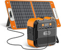 120W 98Wh Portable Power Station with 60W Solar Panel Kit