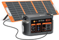 Solar Generator with Solar Panel Included, FF Flashfish 179Wh Portable Power Station+100W Foldable Solar Panel, Backup Power Battery and Solar Panel Kit for Home Blackout/RV/Camping