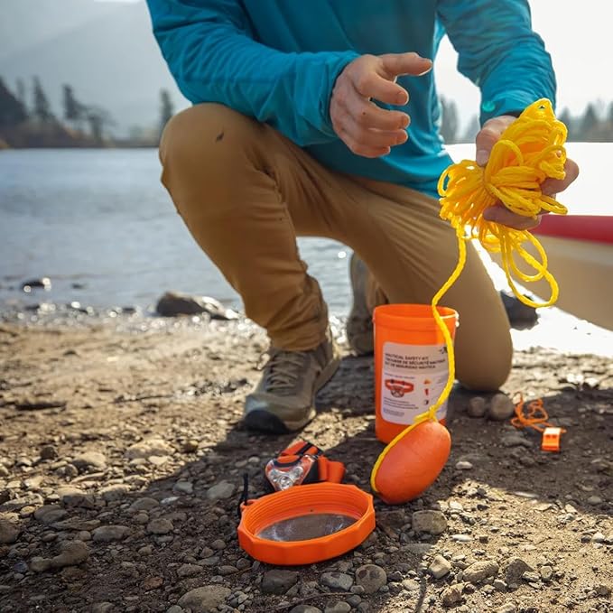 Pelican Nautical Safety Kit for Paddle Sports, Water Sport & Boating - Orange