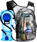 Hydration Pack, Hydration Backpack with 2L Hydration Bladder, Festival Essential Water Backpack, Lightweight Hydration Bag Hydropack Hydro for Running, Biking, Music Festival Gear, Rave