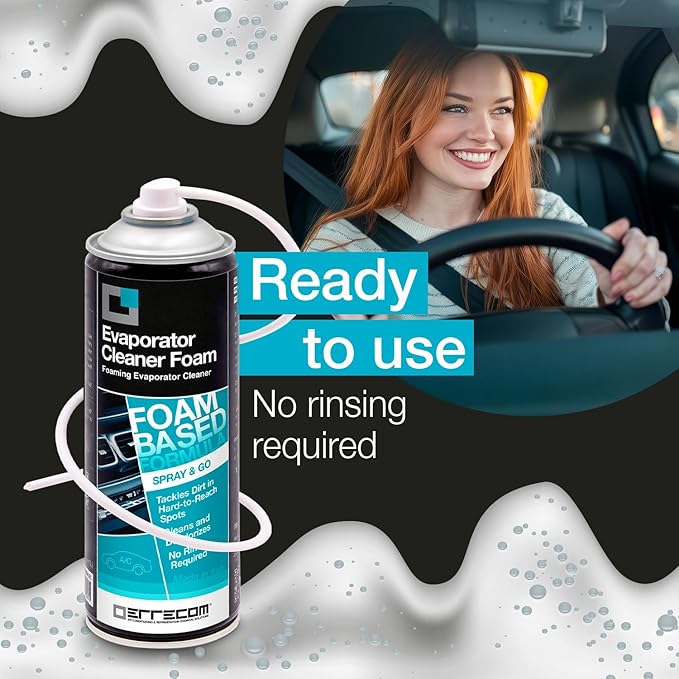 ERRECOM Evaporator Cleaner Foam, Air Conditioner Foam Cleaner, 13.6 fl oz (400 mL) Aerosol Can