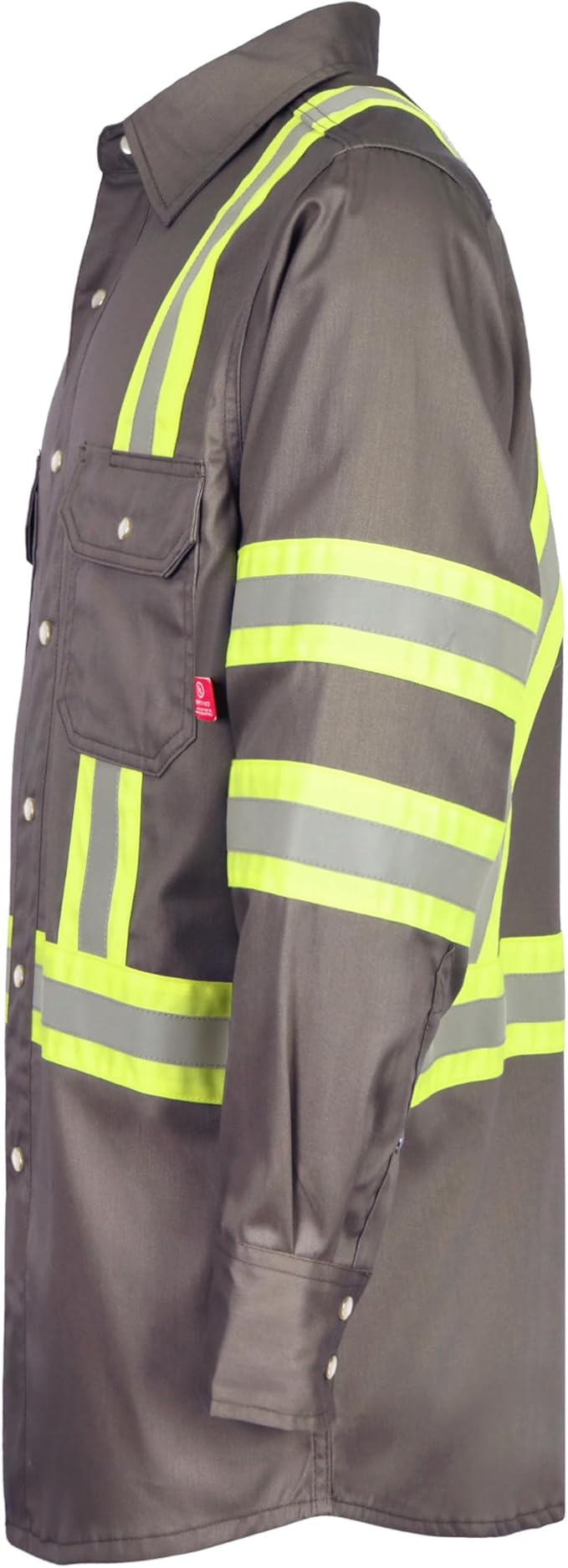 TICOMELA FR Shirts for Men High Visibility/Hi Vis Flame Resistant/Fire Retardant Shirt 6.5oz Men's Welding Shirts