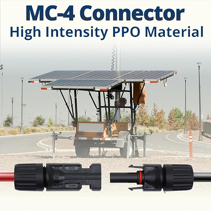 TOMSHILELE Premium MC4 connectors IP67 Waterproof Solar Panel connectors for Reliable PV Solar Power 5 Pairs (Male/Female) Solar Cable connectors
