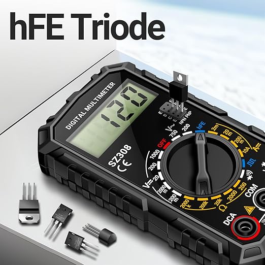 ANENG Multimeter,SZ308 DC AC Volt Meter,Ohm Digital Multimeter Tester,Measures Voltage,Current,Resistance,Continuity,Diodes, Electrical Tester for Househould Tools,Automotive Battery Test