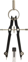 ALVIN, Bow Compass and Divider, Pivot Point, Model 494, Ideal Compass for Geometry Drafting and Engineering, Drawing and Architecture Tool, Metal - 5 Inches