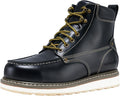 HISEA NINGO Work Boots for Men Steel/Soft Toe Boots,6” Water Resistant Slip Resistant Industrial & Construction Work Shoes, Composite Toe Working Boot