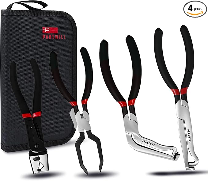 Electrical Disconnect Pliers Set – 3PC Electrical Disconnector Pliers for Cars, Fuel Line Disconnect Tool, and 1PCS Electrical Connector Plier – Automotive Electrical Tool Kit