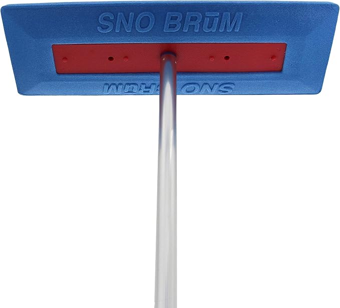 Snow Remover for Cars and Trucks - 28 to 63 Inch Automotive Snow Brush with Foam Head and 4 Piece Handle - Push-Broom Design - No-Scratch Snow Removal - 1 Pack