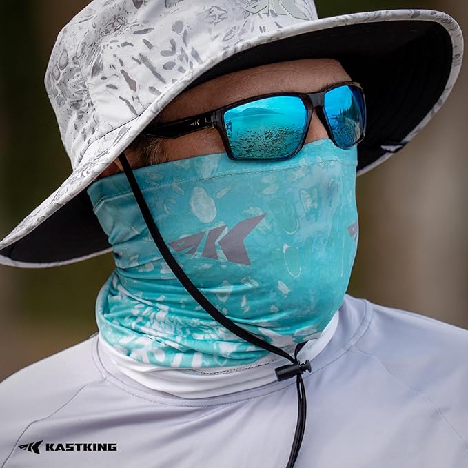 KastKing Sol Armis Neck Gaiter - UPF 50 Face Mask - UV Sun Protection Mask for Men & Women, Fishing, Hiking