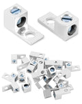 QWORK Aluminum Alloy Mechanical Lugs, 25Pcs Tin-Plated Cable Connectors with 5/16-24 Screw Size for 14 AWG - 2 AWG Conductors