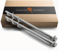 GROUNDGRABBA Screw in Tent Stake for Sand and Loose Ground | Premium Drill Driven Ground Anchor Earth Screws | Sand Screw Anchor | 2X GroundGrabba Pro 1 Stakes