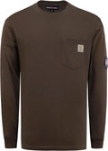 BOCOMAL FR Shirts Lightweight Classic Crew Long Sleeve Fire Resistant Shirt CAT2