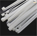 Cable ties 14 inch white zip ties for outdoor use 100 pcs strong long nylon ties clear Large industrial plastic tie wraps