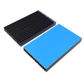 2Pcs Aluminum Heatsink Kit 100x60x10mm/ 3.94“x2.36“x0.39“ inch + Thermal Conductive Adhesive Tape Cooler Heat Sink for Cooling SSD Smartphones Routers Hard Drives LED Panel (16 Pins)
