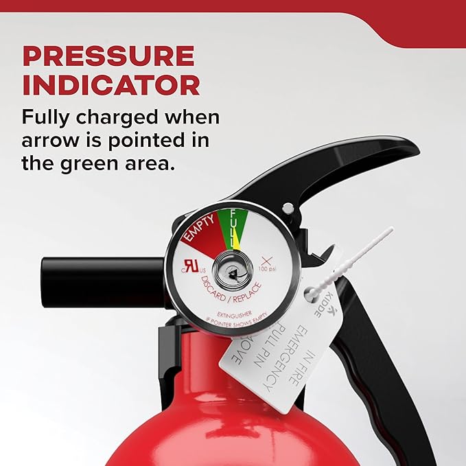 Kidde Multi Purpose Fire Extinguisher for Home, Office, Dorm, Residential, 1A10BC, 6 Pack