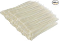 GTSE 14 Inch White/Clear Zip Ties, 1,000 Bulk Pack, 40lb Strength, UV Resistant Long Nylon Cable Ties, Self-Locking 14" Tie Wraps