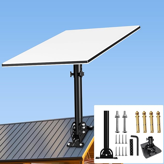 Star link Heavy Duty Pivot Roof Mount, 160 Degree Tilt for Better Signal, Compatible with Star link Gen 3 Dish