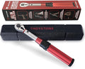 Thorstone 1/4 Torque Wrench, 90-Tooth Gear Professional Precision, 10-150 IN-LB/1.1~16.9 Nm Adjustable Micrometer Click Torque Wrench, for Bicycle Maintenance, ±2% Clockwise High Accuracy