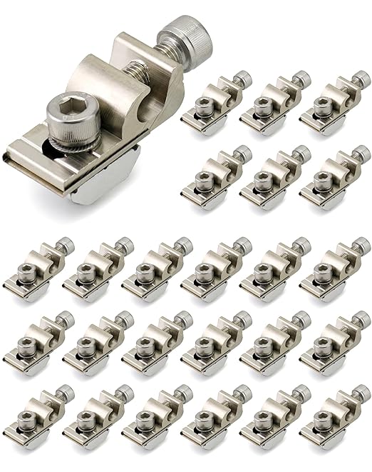 QWORK Grounding Lug 6.7mm – Aluminium Alloy Rail Connector for Solar Roof, Ground Mount & Carport Systems