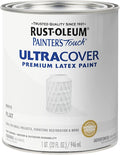 Rust-Oleum 1990502 Painter's Touch Latex Paint, Quart, Flat White 32 Fl Oz (Pack of 1)