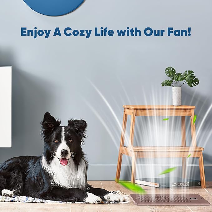 Register Booster Fan for 4" x 10" Register Holes with Remote Control and Thermostat, 10-Speeds Floor Vent Fans Booster - Enhances AC Heating&Cooling Airflow, Quiet Air Duct Fan for Wall, Bronze