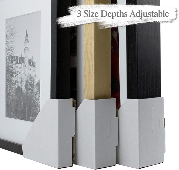 Golden State Art, 400 Pack Adjustable Cardboard Corner Protectors, Fits 1", 1.5" and 2.1" Frames, Edge Protectors for Shipping Paintings, Picture Frame, Packing Item Edge Protection
