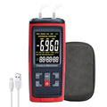 Manometer Data Logger Digital Manometer Gas Pressure Tester with ±200 inH2O Measuring Range, Differential Pressure Gauge 13 Selectable Units Manometer HVAC with Large LCD Screen