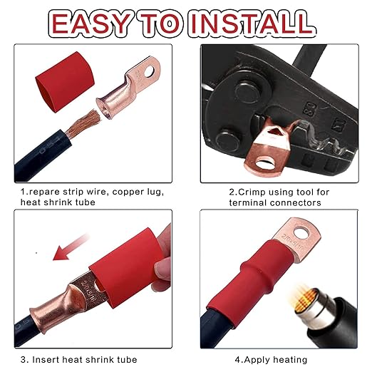 Battery Disconnect Switch, DC 12V 24V Battery Master Isolator Cut Off Power Kill Switch for Marine Car Boat RV ATV Auto Truck Vehicle, with 2 Waterproof Key, 4 Copper Ring Terminals